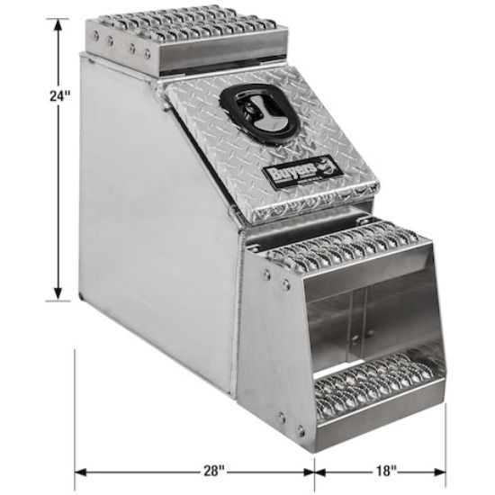 BUYERS PROD TOOLBOX 24HX28DX18W ALUM STEPBOX W/ - 1705181