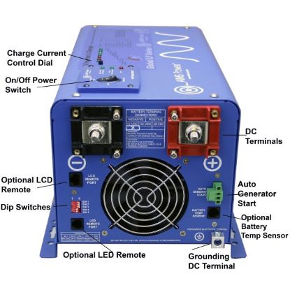 AIMS POWER 2000W PURE SINE LF INVERTER/CHARGER - 1002385