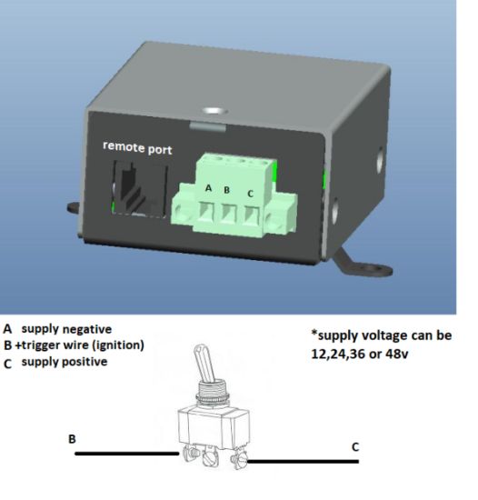 AIMS POWER REMOTE FOR INVERTERS IN RED - 1005287