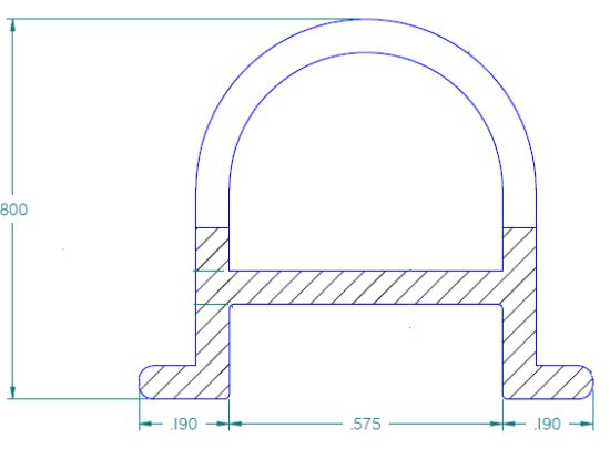 BAL NORCO SEAL  D G5 SLIDE .80 IN X .955 IN - - 21100021
