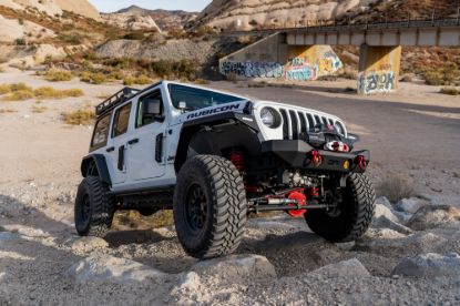 BODY ARMOR FENDER FLARE; FRONT; METAL; BLACK; - JL6102