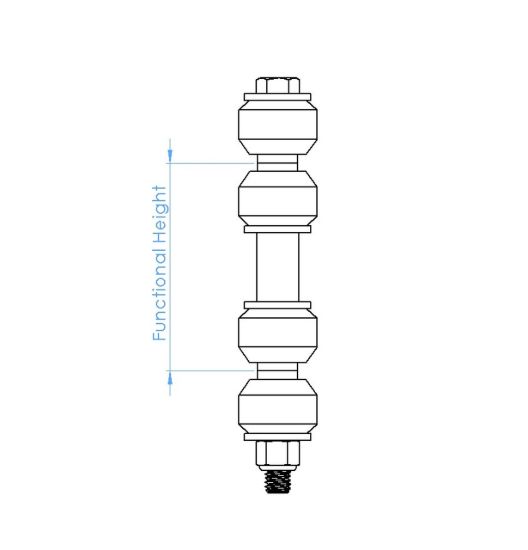 ADDCO 8'  FUNCTIONAL HEIGHT POLYMER ENDLI - 45017BU