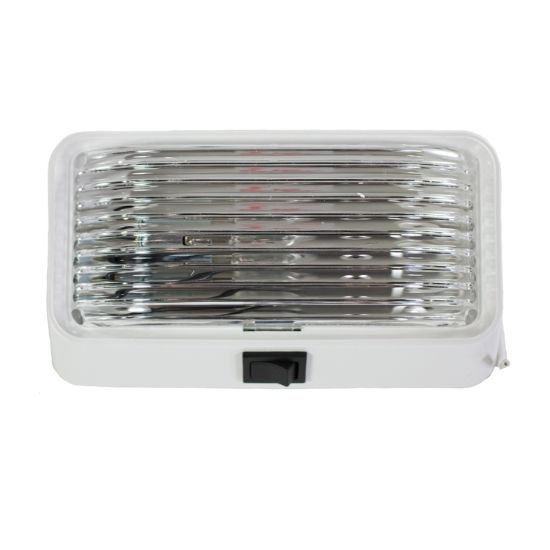 ARCON PORCH LIGHT WHT-CLR-SW CD/1 - 18104