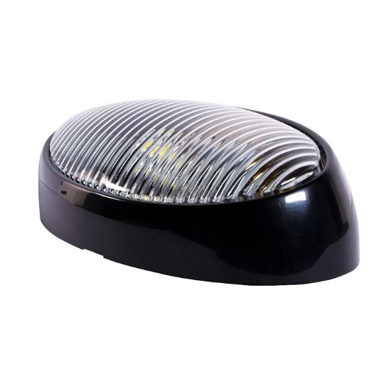ARCON LED  BW OVL PRCH LITE WO/SW BLK-CLR - 20680