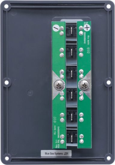 BLUE SEA PANEL SWITCH H2O CB 6POS GRAY - 4322BSS