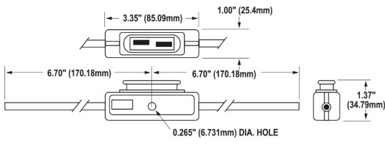BLUE SEA FUSE HOLDER MAXI INLINE - 5068BSS