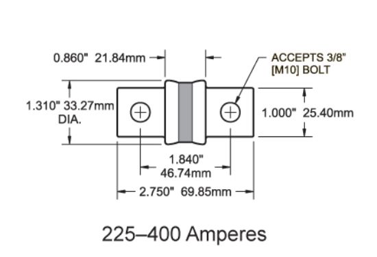 BLUE SEA FUSE A3T/CLASS T 250A - 5118BSS