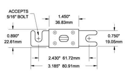 BLUE SEA FUSE ANL 100A - 5125BSS