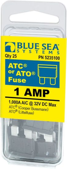 BLUE SEA FUSE ATO/ATC 1A PACK 25 - 5235100BSS