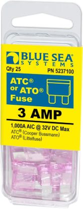 BLUE SEA FUSE ATO/ATC 3A PACK 25 - 5237100BSS