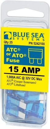 BLUE SEA FUSE ATO/ATC 15A PACK 25 - 5242100BSS