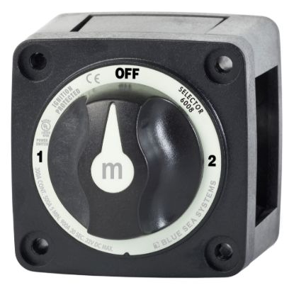 BLUE SEA SWITCH M SERIES 3 POS SELECTOR BLAC - 6008200BSS