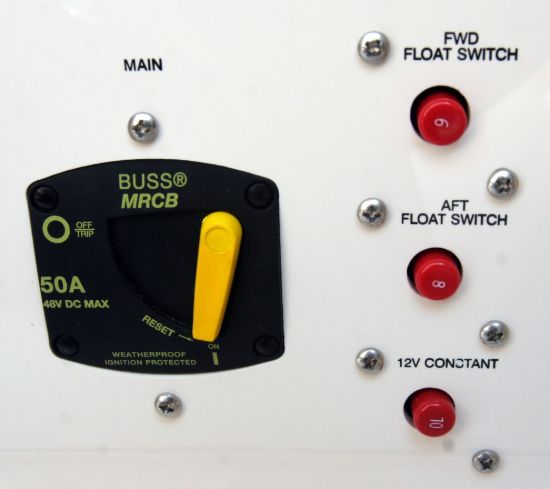 BLUE SEA CIRCUIT BREAKER 187 PNLMNT 50A - 7039BSS