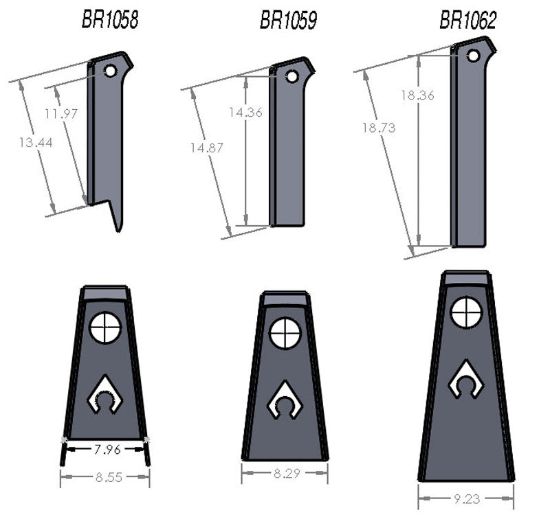 ARTEC INDUST ARTEC S SHOCK TOWERS MOUNT SHOCKS - BR1062