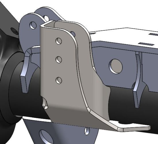 ARTEC INDUST ARTEC'S HEAVY-DUTY REAR TRACKBAR BR - BR1139