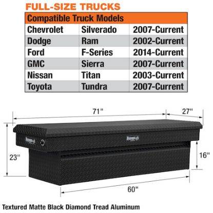 BUYERS PROD 23X27X71 TXT MATTE BLK DIA TREAD AL - 1739450
