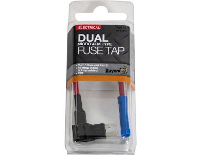 BUYERS PROD FUSE TAP DUAL ATR TYPE MICRO 12VDC - 5601007