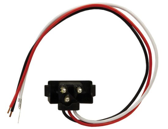BUYERS PROD PLUG MALE 3-PIN RT-ANGLE 12IN 25 PC - 5620350