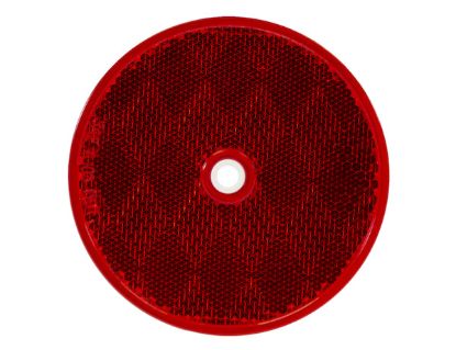BUYERS PROD REFLECTOR  RED  3-3/16IN ROUND BOLT - 5623316
