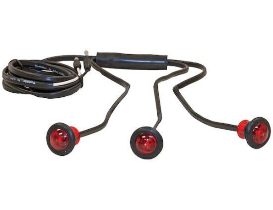 BUYERS PROD LIGHT  ID MARKER (9) LED RED 3/4IN - 5627533