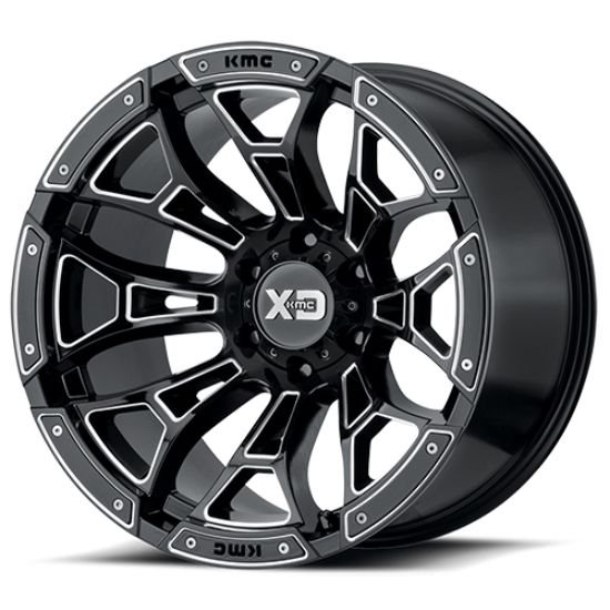 WHEEL PROS XD841 20X10 8X6.5 G-BLK MILL -18MM - 121080318N