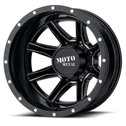 WHEEL PROS 20X8.25 8X200 S-BLK MILL 127MM - 5208827127