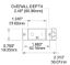 BLUE SEA CIRCUIT BREAKER SC1 FLAT ROCKER 50A - 7408BSS