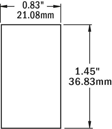 BLUE SEA SWITCH CONTURA2 SPDT (ON)-OFF-ON BL - 7932BSS