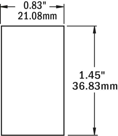 BLUE SEA SWITCH CONTURA2 SPDT (ON)-OFF-ON BL - 7932BSS