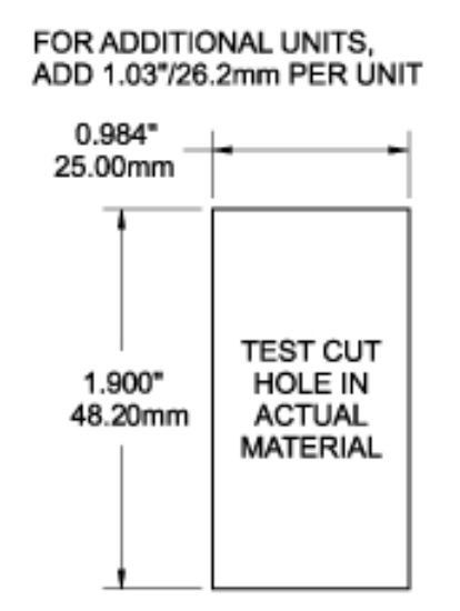 BLUE SEA CONTURA MOUNTING PANEL CENTER - 8266BSS