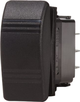 BLUE SEA SWITCH CONTURA DPDT (ON)OFF(ON) BLK - 8290BSS