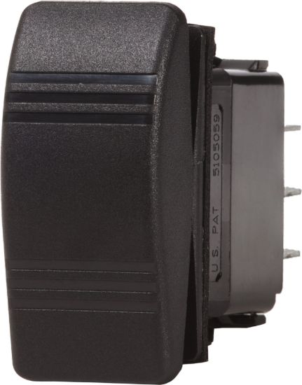 BLUE SEA SWITCH CONTURA DPDT (ON)OFF(ON) BLK - 8290BSS