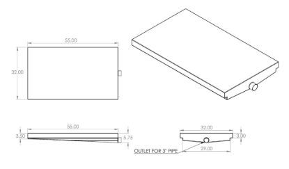 ALPHA SYSTEM 32X54X6 HOLD TANK - VR32546HCD