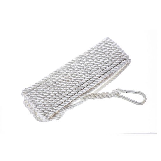 ATTWOOD MARI 3/8X50' ANCHOR LINE WHITE - 117077