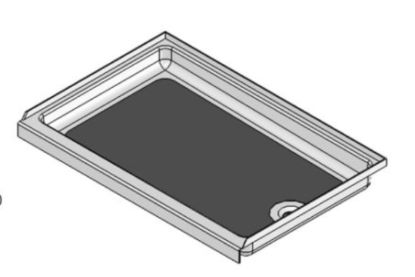 S.RECREATION SHOWER PAN 24 X 36 WHITE - SP2436WR