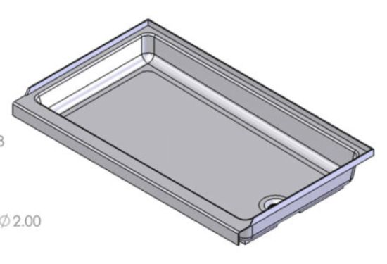 S.RECREATION SHOWER PAN 24 X 40 WHITE - SP2440WR