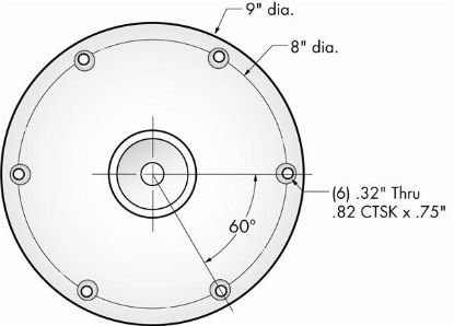 ATTWOOD MARI SOCKET BASE ROUND - 2383122