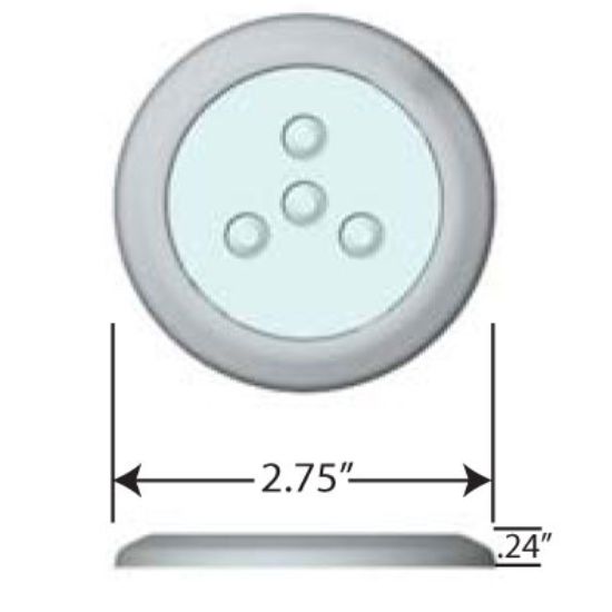 ATTWOOD MARI ASM-LT INT WHT LED WHT - 6320W7