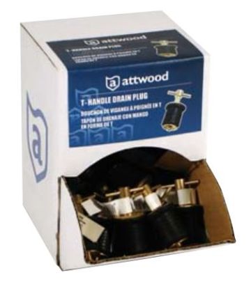 ATTWOOD MARI PLG-T DRN BR - 7526PD1