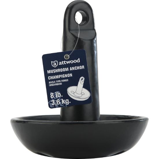 ATTWOOD MARI ACHR-MUSH BLK PVC 08# - 9941B1