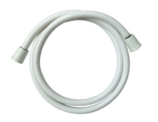 EMPIRE FAUCE 1-FUNCTION 60'  VINYL SHWER HSE WHT - CRDUHS60W