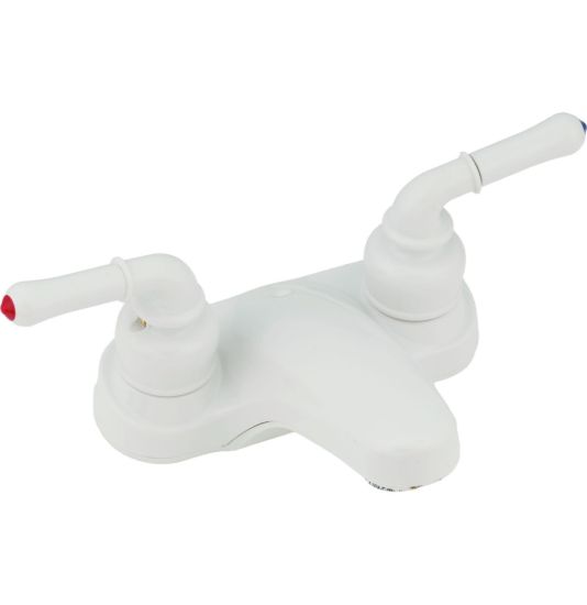 EMPIRE FAUCE 4'  LAV W/ LVR HDLS WHT - WI77W