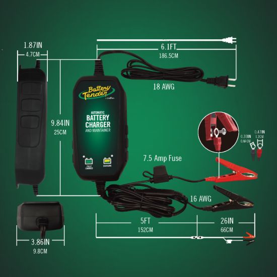 BATTERY TEND INCLUDES RING TERMINALS & ALLIGATOR - 0220209BTW