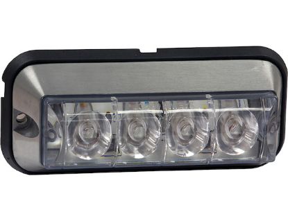 BUYERS PROD LIGHT STROBE 4-7/8IN RECT 4LED AMBE - 8891004