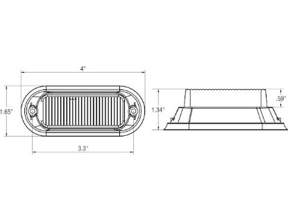 BUYERS PROD 3.86' WHITE LED MINI STROBE (EACH) - 8891121