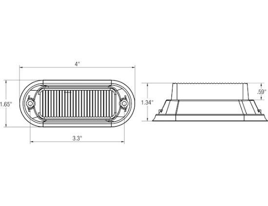 BUYERS PROD 3.86' WHITE LED MINI STROBE (EACH) - 8891121