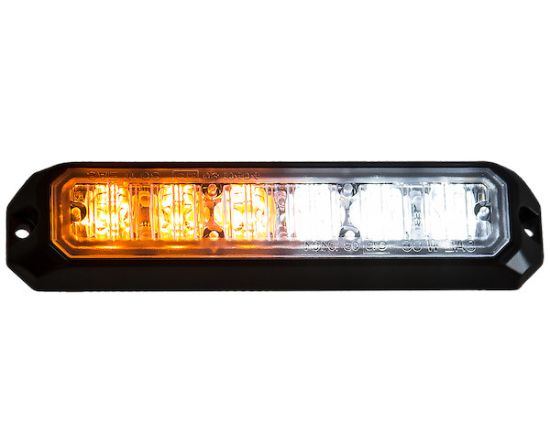 BUYERS PROD LIGHT STROBE 5IN  6 LED  AMBER/CLEA - 8891502