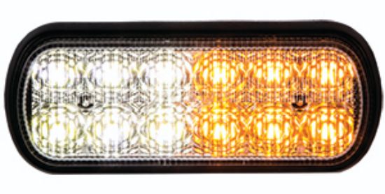 BUYERS PROD LIGHT STROBE 5IN 1/2 AMBER  1/2 CLE - 8891602