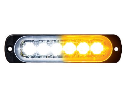 BUYERS PROD LIGHT STROBE 4-3/8IN 6-LED AMBER/CL - 8891902