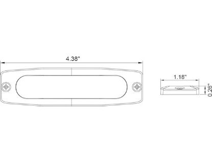 BUYERS PROD LIGHT STROBE 4-3/8IN 4-LED GREEN - 8892249